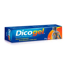 Gel con Diclofenaco, Dicogel.